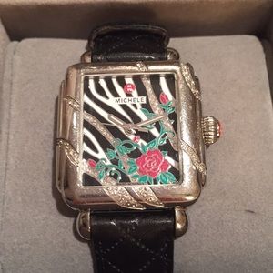 Michele Watch Animal print, Roses and diamonds